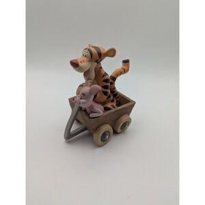 Pooh & Friends Tigger Piglet Figurine Cart We‎ Have 2 Speeds Fun & Funner